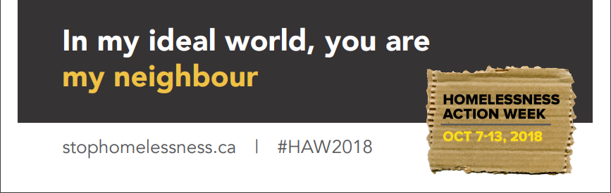 Homelessness Action Week - Oct 7-13, 2018